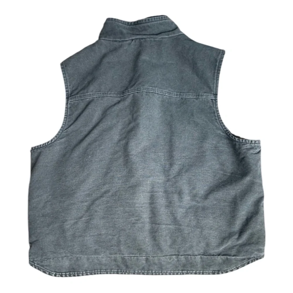 Carhartt Men's Washed Duck Sherpa-Lined Vest size 2XL V33GVL